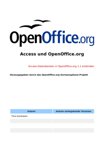 Access und OpenOffice.org