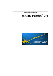 Installationsanleitung MSDS Praxis+