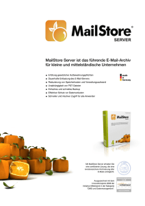 MailStore Produktbroschuere - ISP*D International Software