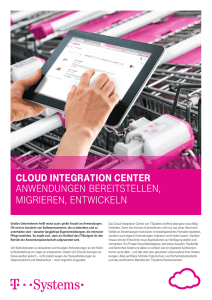 Cloud IntegratIon Center Anwendungen bereitstellen, migrieren