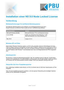 Installationsanleitung NX 9 Node Locked. - PBU CAD