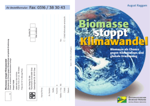 Biomasse stoppt Klimawandel