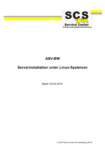 Serverinstallation unter Linux-Systemen - IT.KULTUS-BW