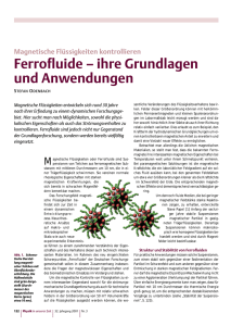 Fachartikel "Ferrofluide - ihre Grundlagen und Anwendungen"