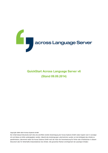 QuickStart Across Language Server v6