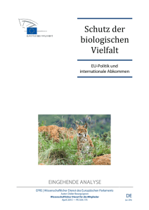 Safeguarding biological diversity: EU policy and