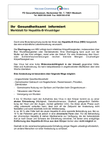 Merkblatt für Hepatitis-B-Virusträger - Neckar-Odenwald