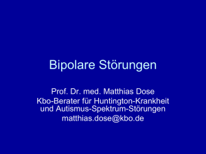 Bipolare Störungen - Prof. Dr. med. Matthias
