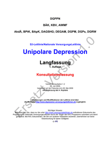 Unipolare Depression