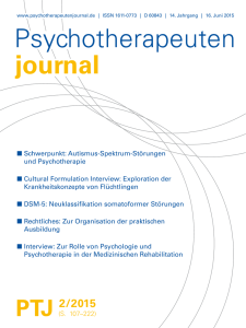 Psychotherapeutenjournal 2/2015 ()