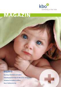 kbo magazin 8 2015 - Kliniken des Bezirks Oberbayern