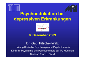 Psychoedukation - Deutsches Bündnis gegen Depression eV