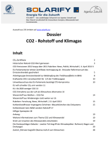 Dossier - CO2 - Rohstoff und Klimagas
