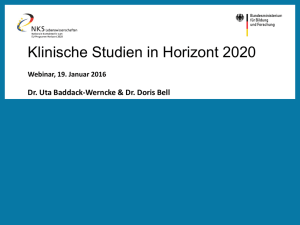 Klinische Studien in Horizont 2020