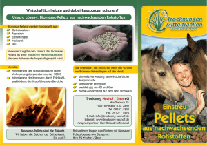 Biomasse-Pellets aus nachwachsenden Rohstoffen