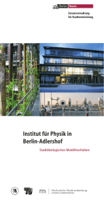Institut für Physik in Berlin-Adlershof