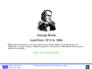more on George Boole
