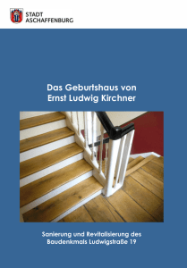 Das Geburtshaus von Ernst Ludwig Kirchner