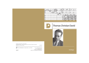 Thomas Christian David - bei Doblinger