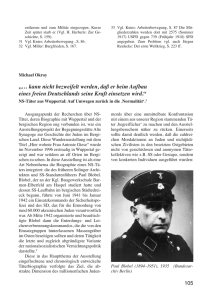 NS-Täter aus Wuppertal - Bergischer Geschichtsverein Abteilung