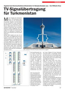 TV-Signalübertragung für Turkmenistan - DEV