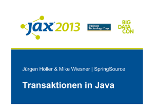 Transaktionen in Java