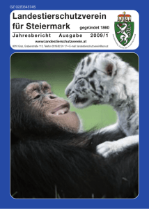 Jahresbericht 1/2009 - Landestierschutzverein