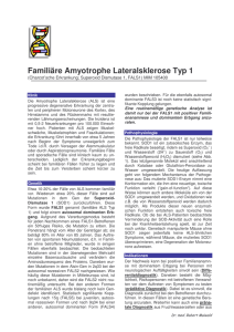Familiäre Amyotrophe Lateralsklerose Typ 1