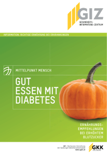 gut essen mit diabetes - bei der Salzburger Gebietskrankenkasse