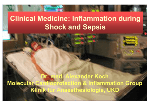 Clinical Medicine: Inflammation during Shock and Sepsis