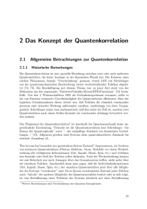 2 Das Konzept der Quantenkorrelation