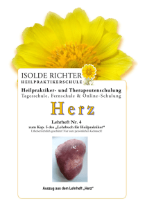 Probeskript "Herz" - Heilpraktikerschule Isolde Richter