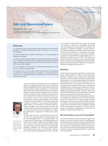 Salz und Niereninsuffizienz - Schweizerische Herzstiftung