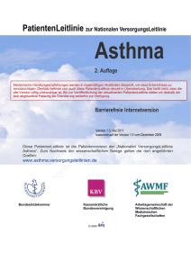 PatientenLeitlinie Asthma - Patienten