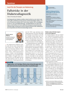Fallstricke in der Diabetesdiagnostik