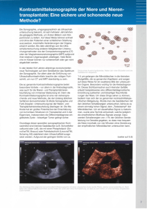 Kontrastmittelsonographie der Niere und Nieren