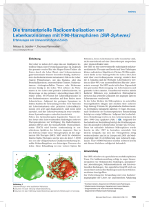 Die transarterielle Radioembolisation von Leberkarzinomen mit Y
