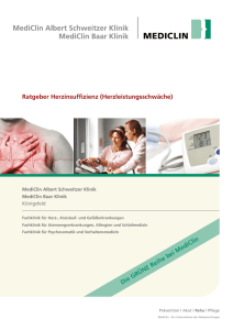 Ratgeber Herzinsuffizienz - MediClin Albert Schweitzer Klinik