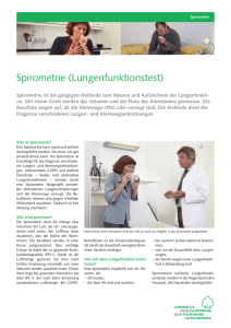 Spirometrie (Lungenfunktionstest)
