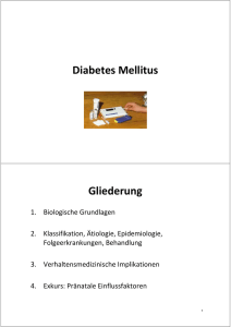 Diabetes Mellitus Gliederung