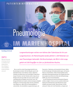 Patienteninformation Pneumologie