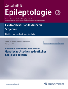 Zeitschrift für Epileptologie - Arbeitsgruppe Pädiatrische