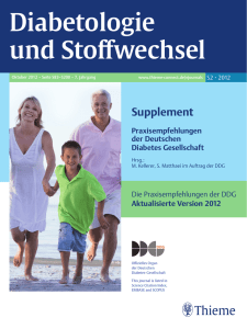 Diabetologie und Stoffwechsel - Deutsche Diabetes Gesellschaft