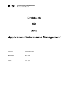 Drehbuch für apm Application Performance Management