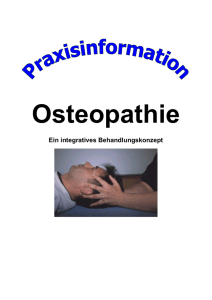 Infomappe Osteopathie