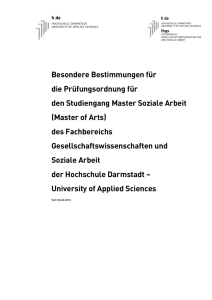 Master of Arts - Hochschule Darmstadt