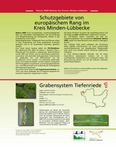 Grabensystem Tiefenriede Schutzgebiete von europäischem Rang