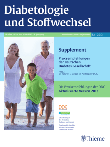 Diabetologie und Stoffwechsel - Deutsche Diabetes Gesellschaft