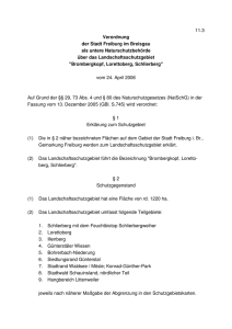 11.3 Verordnung der Stadt Freiburg im Breisgau als untere