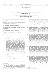 Richtlinie 2010/63/EU des Europäischen Parlaments und des